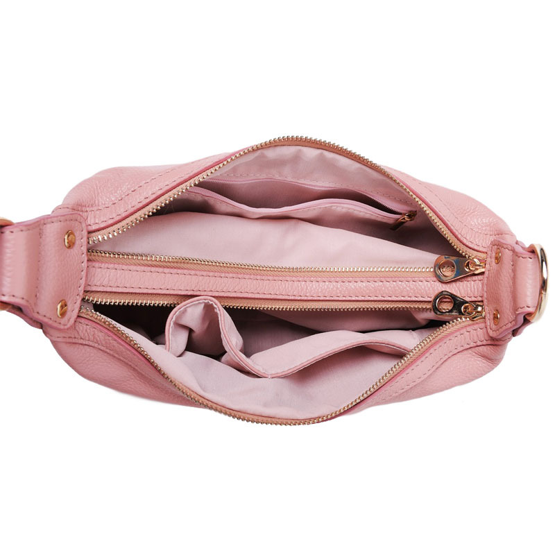 2025 Spring Korean Fashion Casual Handbag Women's Single Shoulder First Layer Cowhide Crossbody Bag Genuine Leather Women's Bag