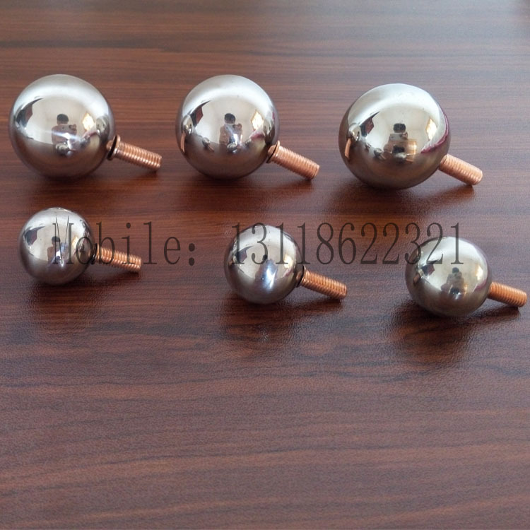 Customized Stainless Steel Decorative Hollow Ball Flagpole Screw Ball Nut Ball Screw Ball Flagpole Craft Ball