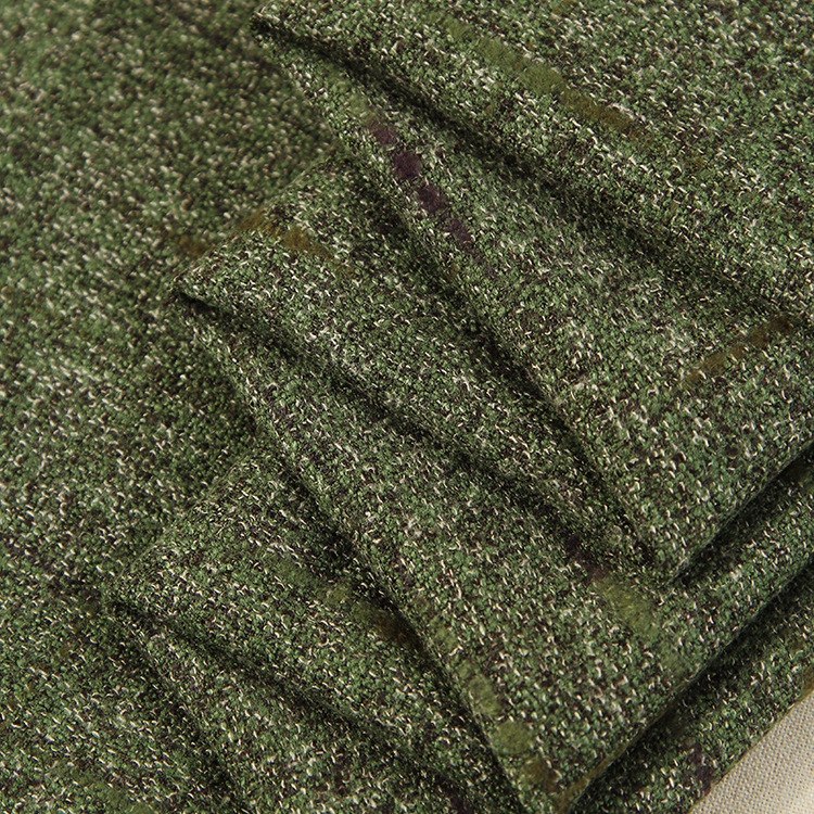 Autumn and winter coat flower woolen fabric fashion coat suit pants fabric manufacturer in stock supply