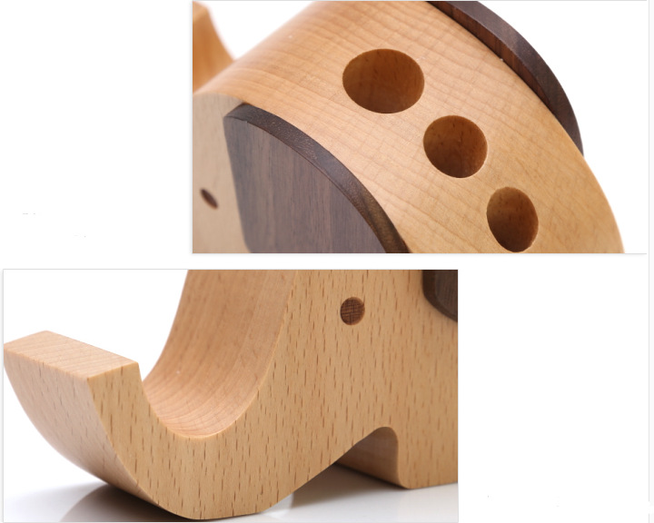 Gift Multifunctional Elephant Pen Holder Lazy Mobile Phone Holder Mobile Phone Holder Student Learning Desktop Decoration