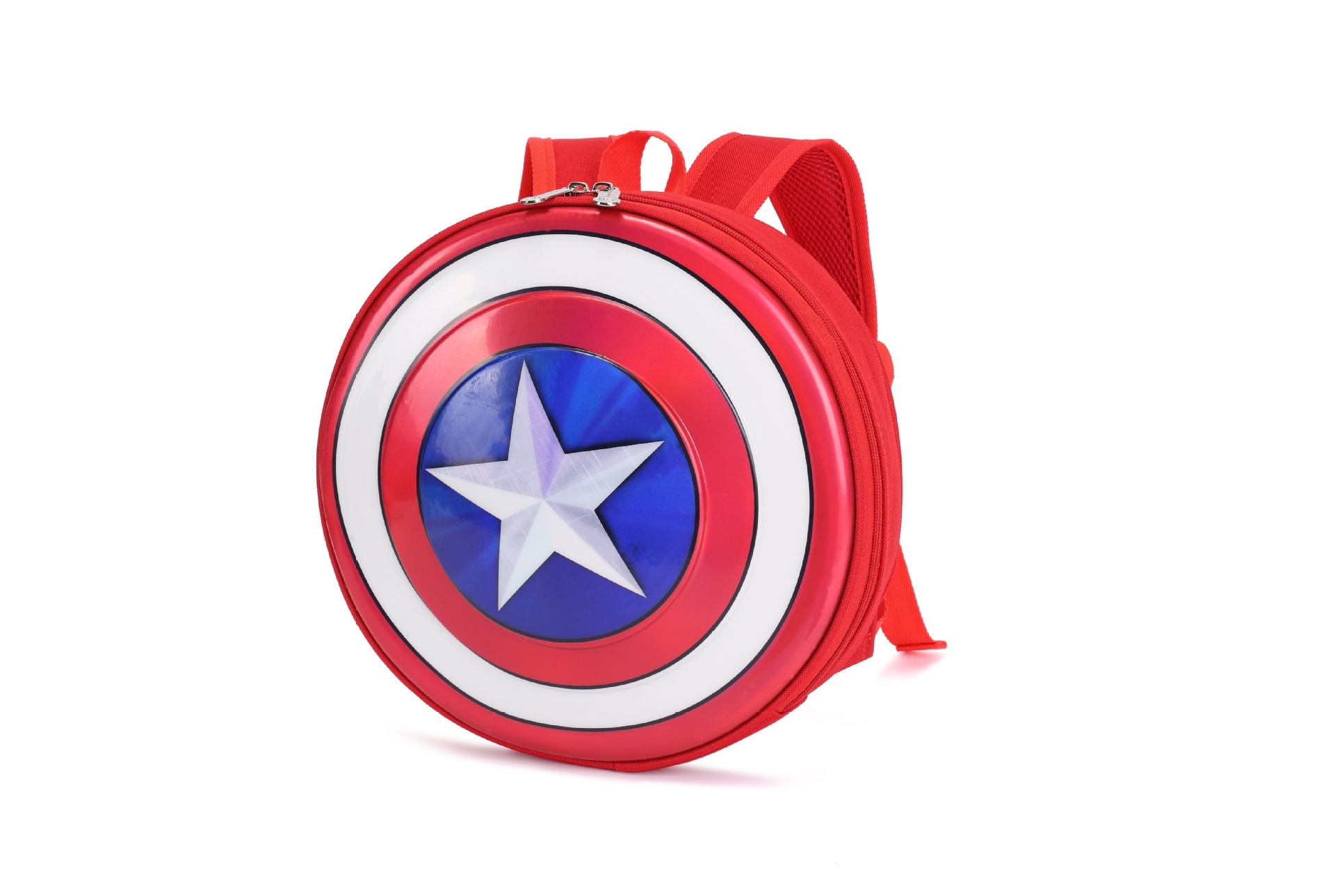 Shield Children's Schoolbag Male Primary and Secondary School Students Kindergarten Grade Boys Ridge Protecting and Reducing the burden Fashion Schoolbag Captain America