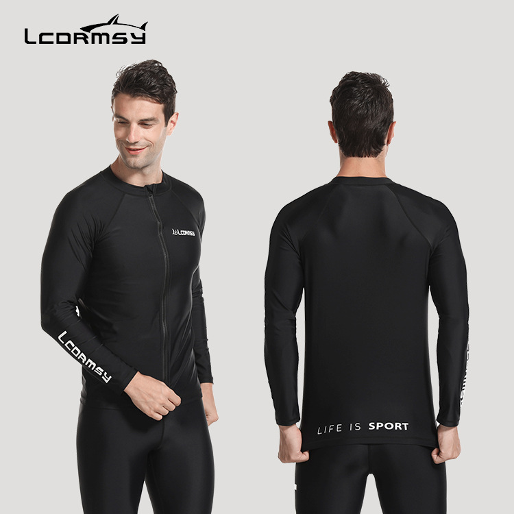 LCDRMSY/Korean diving suit diving suit men's split long sleeve swimsuit jellyfish suit surfing suit quick-drying sunscreen