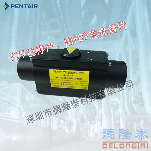 PENTAIR F89U F89e PneUmatic ActUator Cylinder Special SUpply Spot Inventory Single Acting Cylinder
