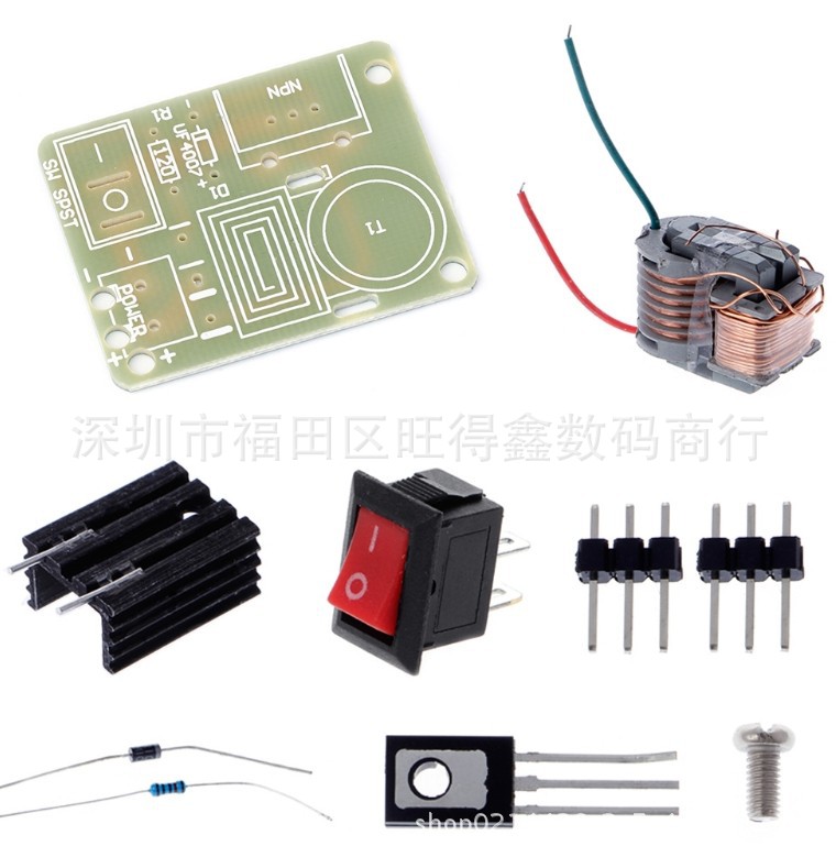 Инверторный повышающий высоковольтный генератор дуговой сигаретный зажигатель катушка модуль 15KV высокочастотный высоковольтный трансформаторный комплект