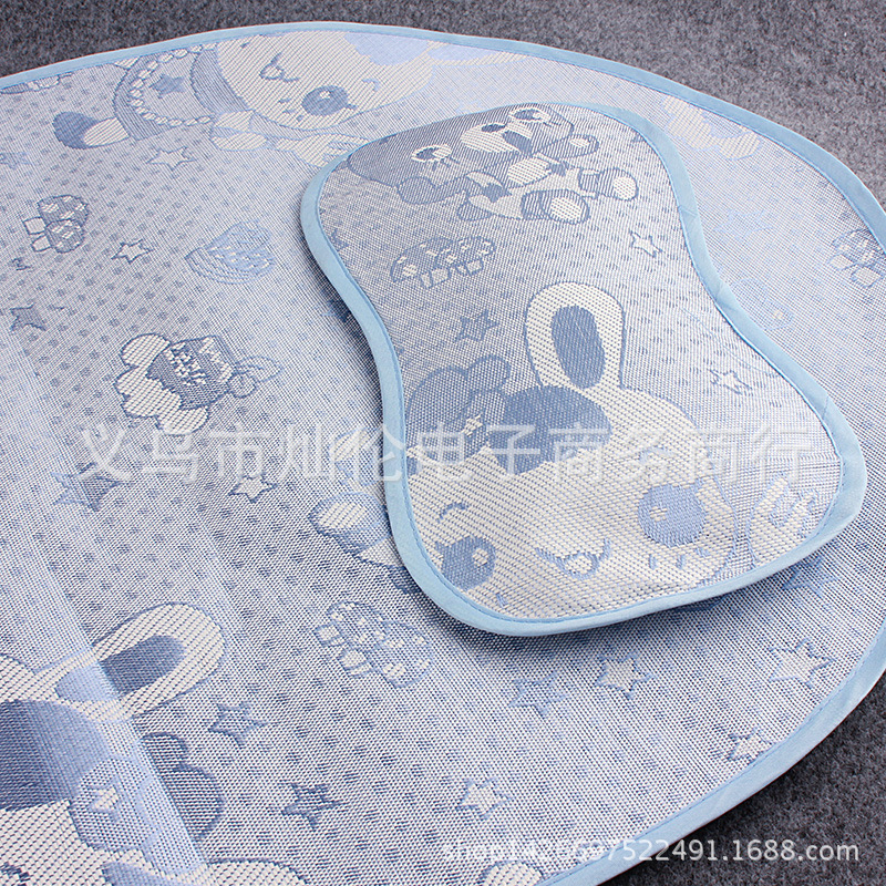 Baby mosquito net special mat custom ice silk mat Oval children mosquito net mat children ice silk mat set