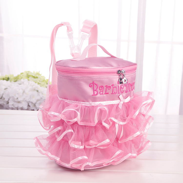 New girls ballet bag fashion shoulder bag cute dance bag wholesale lace bag children dance bag