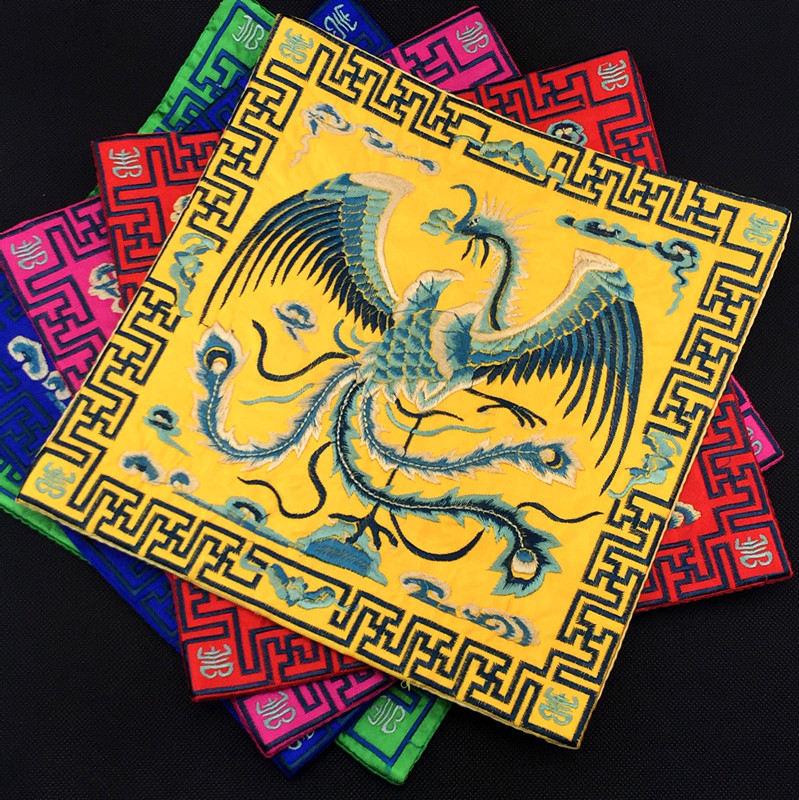 Factory Outlet Qing Dynasty Official Clothing Buzi Embroidery Ethnic Customs Dafeng Buzi Fabric Embroidery Craft Gift Embroidery