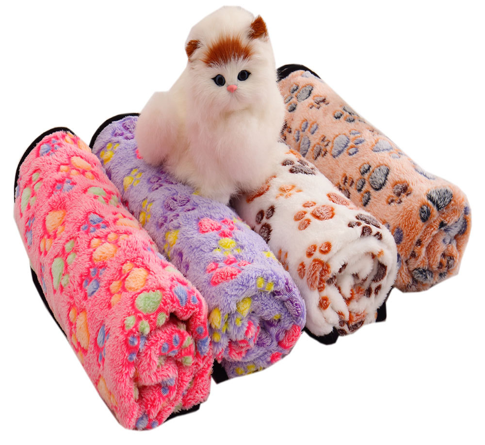 Pet Supplies Blanket Manufacturer Ready Stock Dog Kennel Mat Wholesale Dog Blanket Autumn and Winter Warm Blanket Coral Velvet
