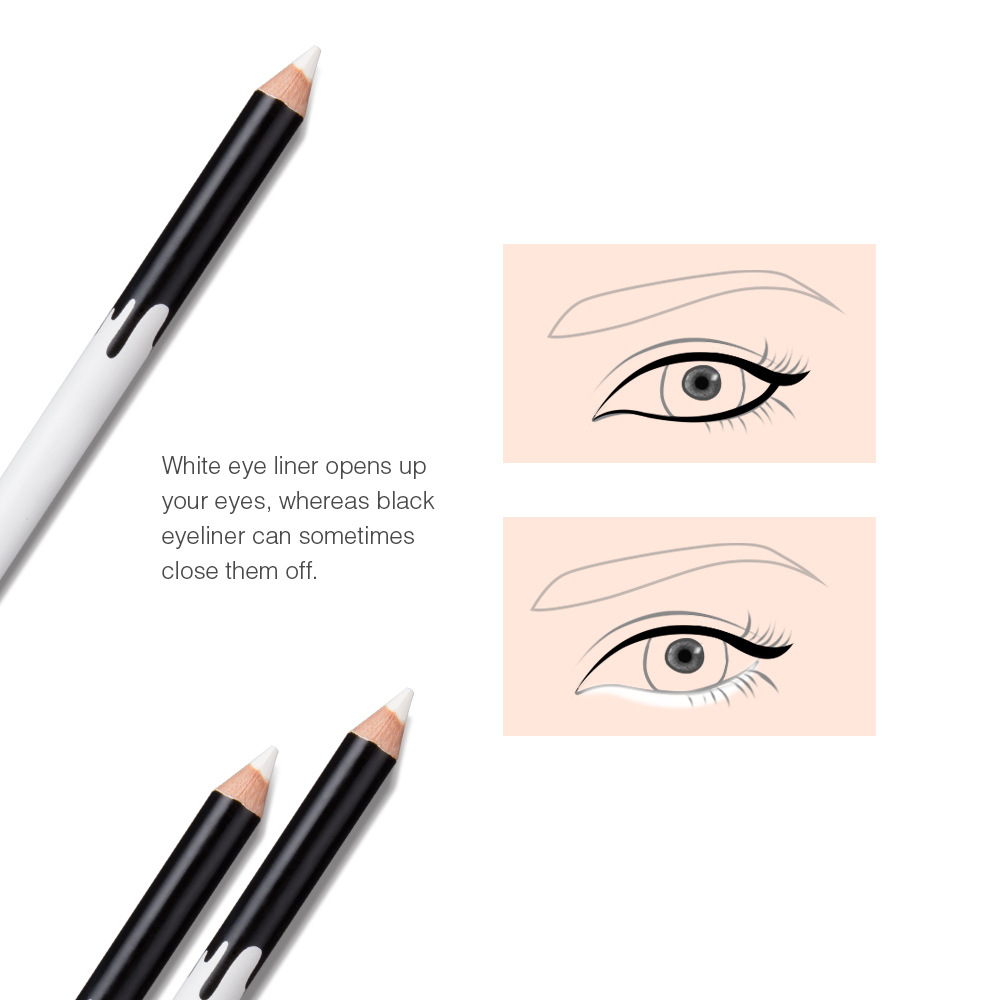 Menow Silkworm White Brightening Highlight Pen 12 Pieces/Box Long-Lasting Waterproof Eyeshadow Pen Factory Direct Sales