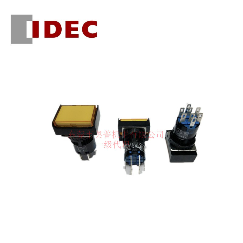 Кнопка IDEC и Spring AL6H-M24YC с подсветкой, оригинальная кнопка AL6H-M24GC, AL6H-M24RC