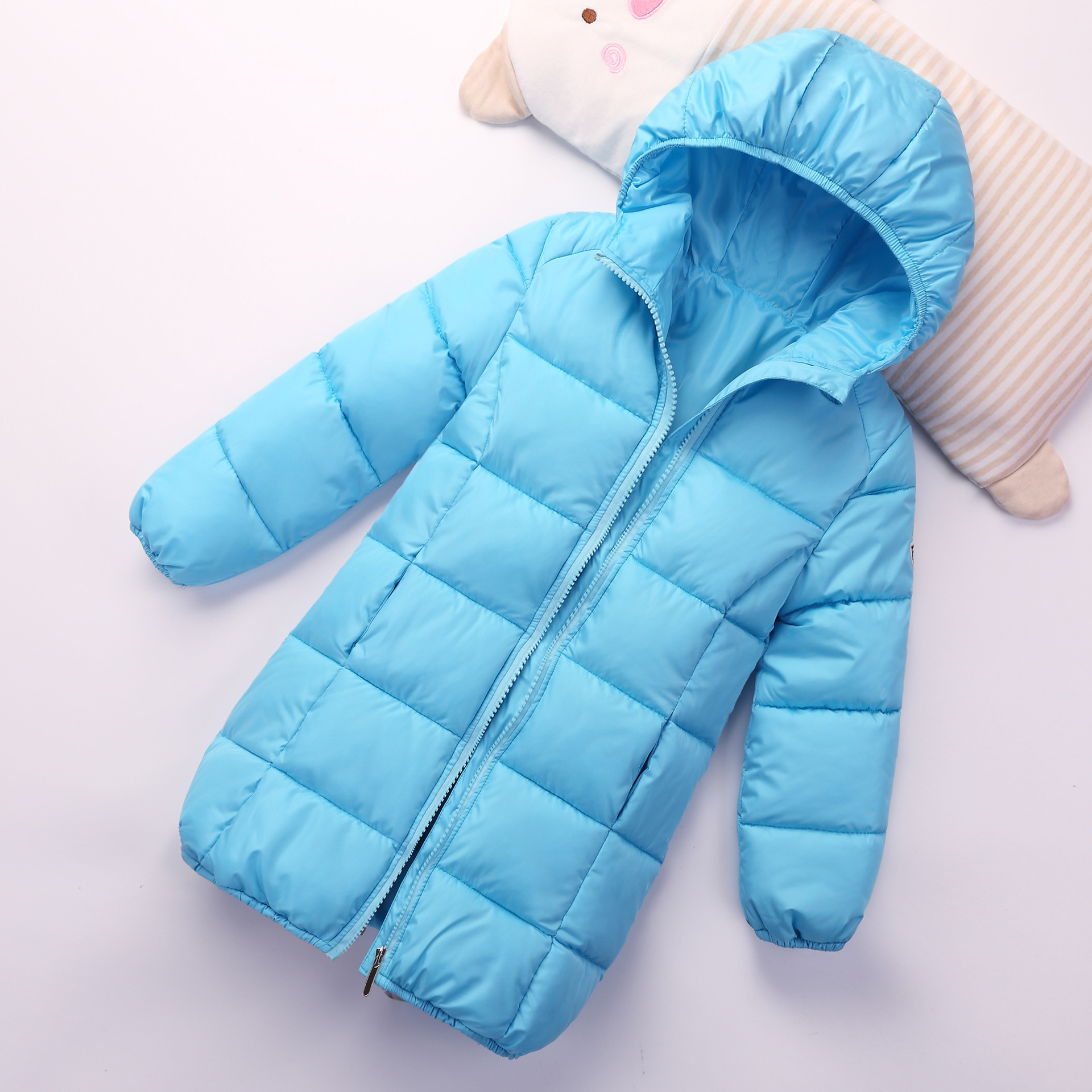 Children's girls down jacket in the long Korean version of thick 2018 new winter children's clothing a generation of small and large Children
