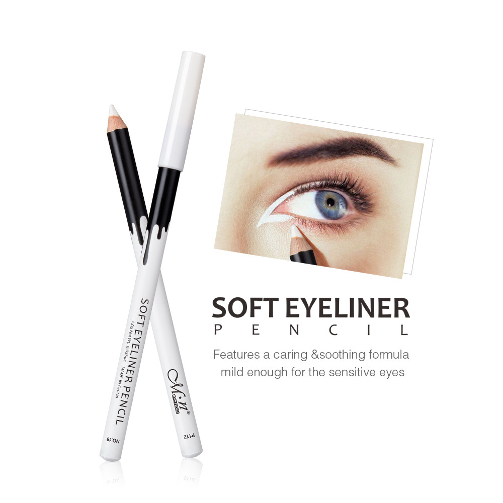 Menow Silkworm White Brightening Highlight Pen 12 Pieces/Box Long-Lasting Waterproof Eyeshadow Pen Factory Direct Sales