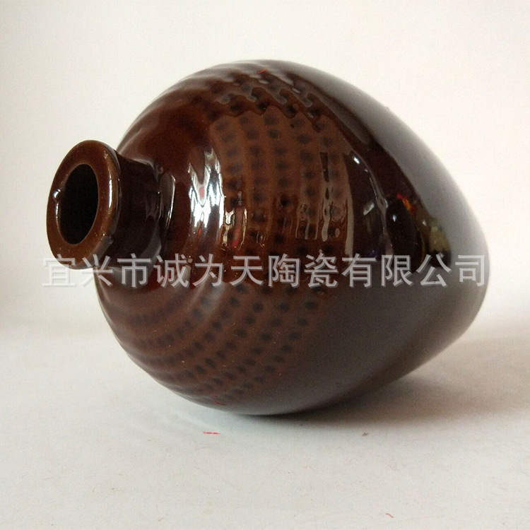 Yixing handmade ceramic wine bottle one Jin ceramic wine bottle medicine wine jar ceramic bottle ceramic wine jar manufacturer