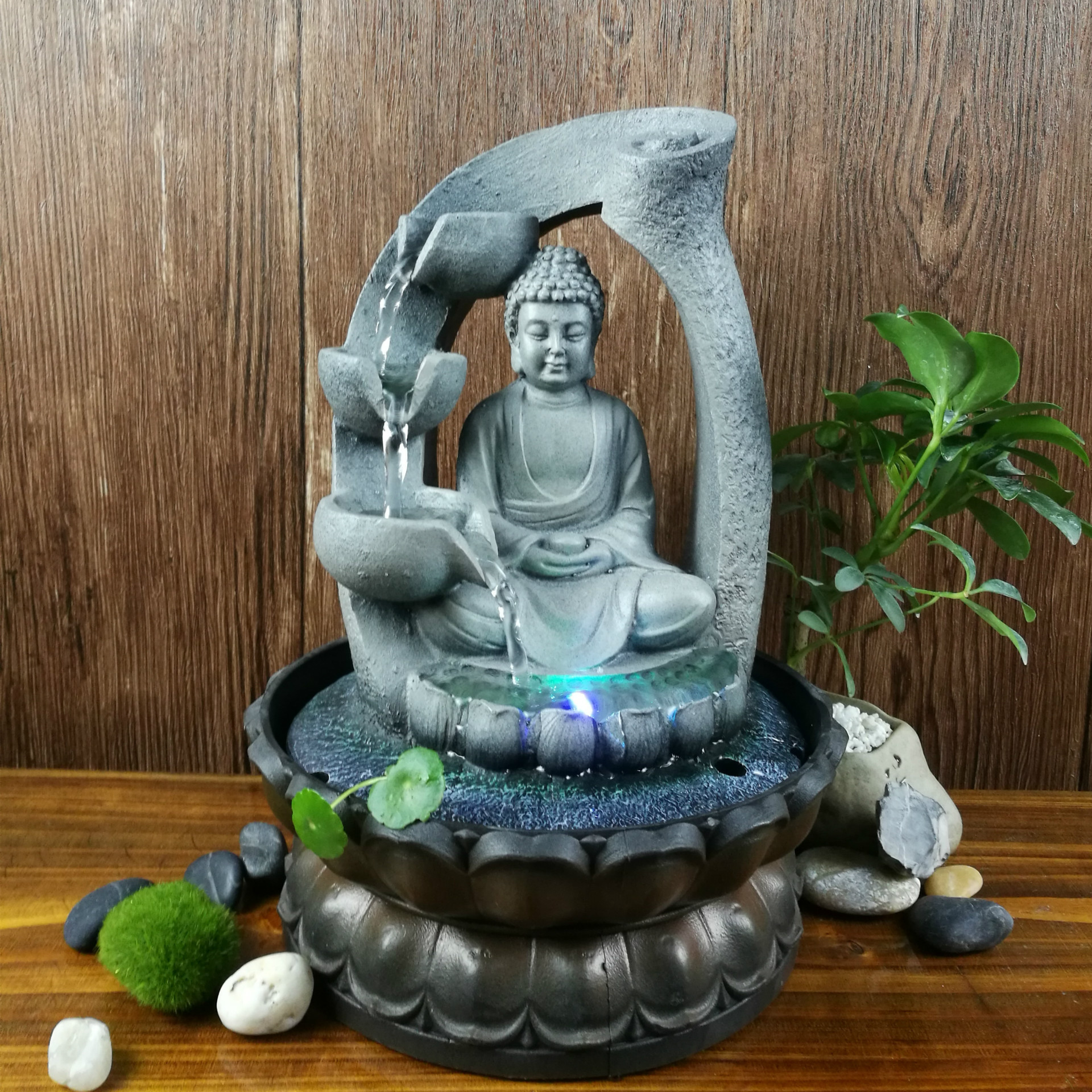 Factory direct Southeast Asian crafts creative Buddha resin water ornaments waterscape origin supply