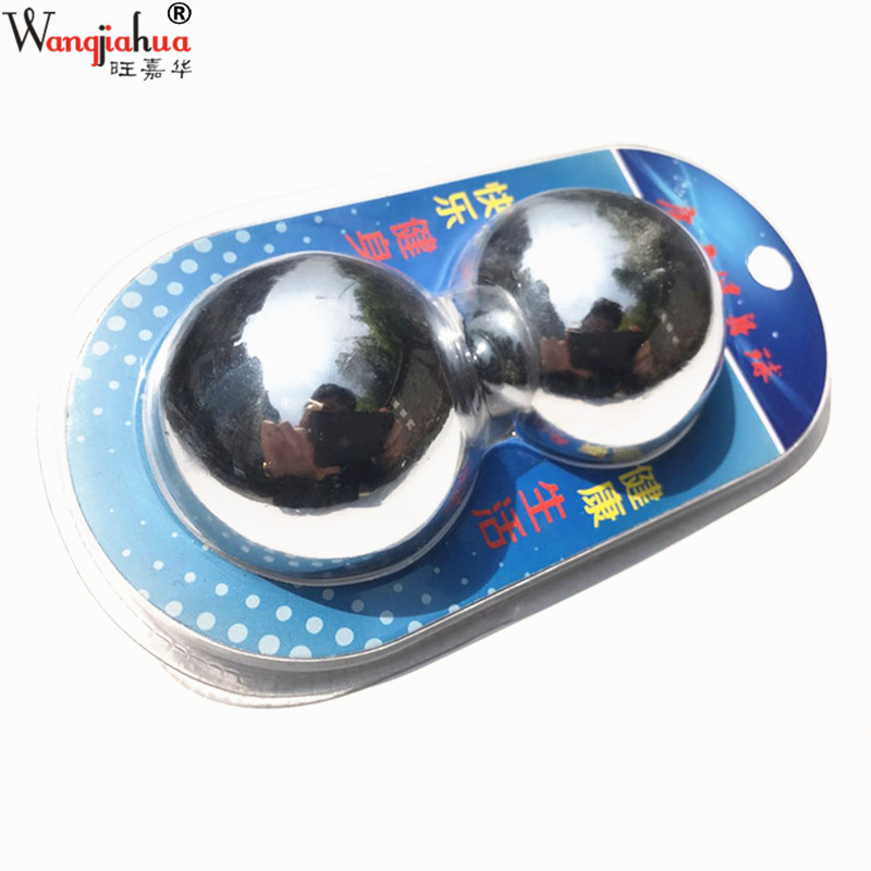 Фитнес стальной мяч, железный мяч Баодин для пожилых, твердый гандбол, массажный, поворотный, удерживающий, здоровье, 55 мм, упаковка с присоской