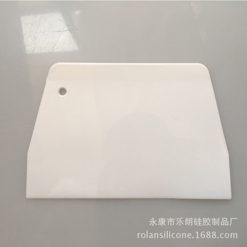 Маленький трапециевидный пластиковый скребок 13.5 см, специальный скребок для мисок, скребок для выпечки