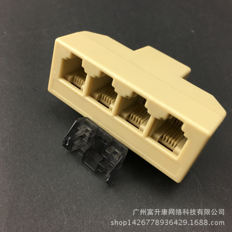 2-жильный, 4-жильный телефонный соединительный бокс, один в четыре, 6P4C сплиттер