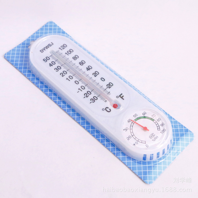 Indoor thermometer wall-mounted wet and dry thermometer strip hygrometer indoor wet and dry thermometer wholesale