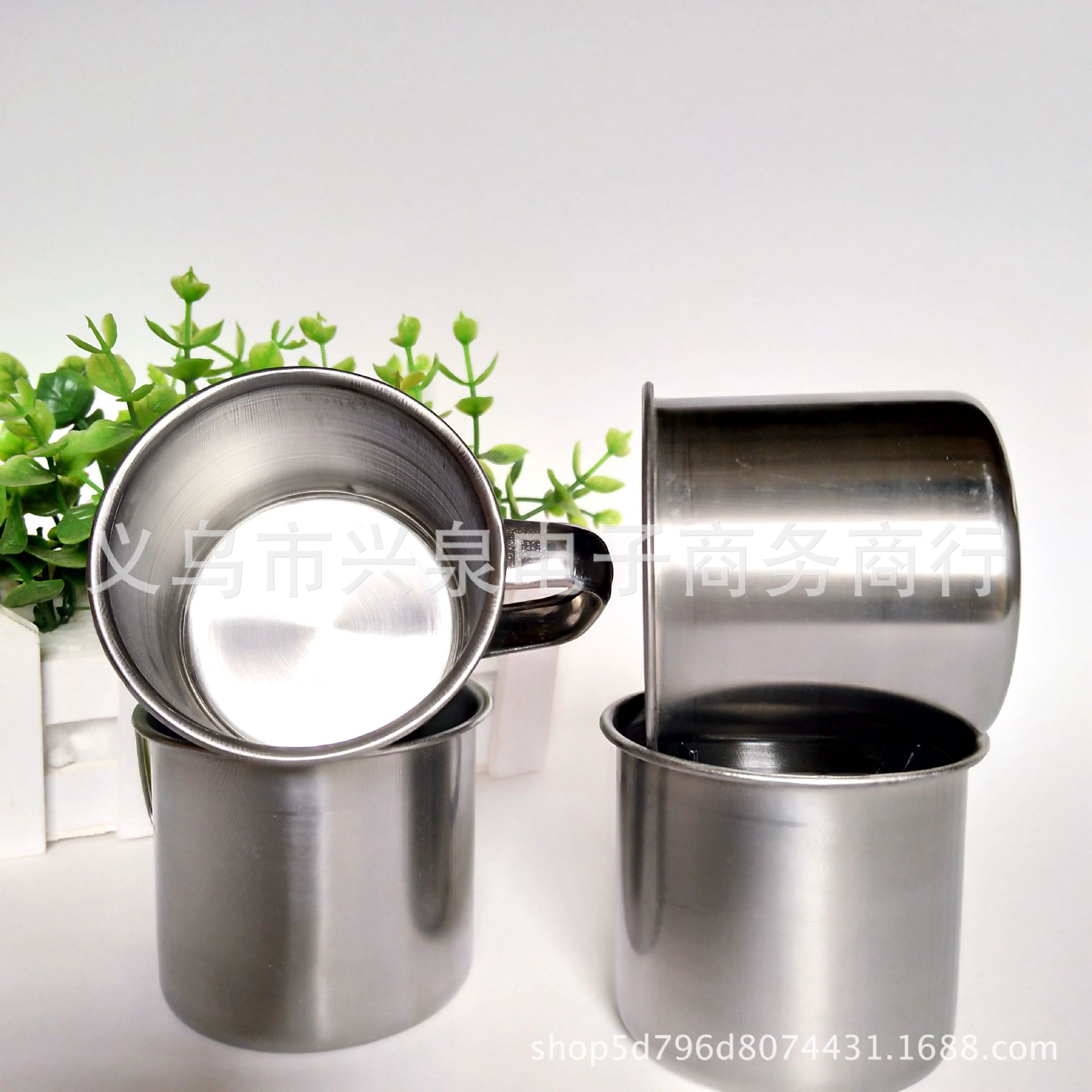 Steel Cup, High Quality Polished Steel Cup, Kidsren's Water Cup, Drinking Cup, One Yuan, Two Yuan Wholesale