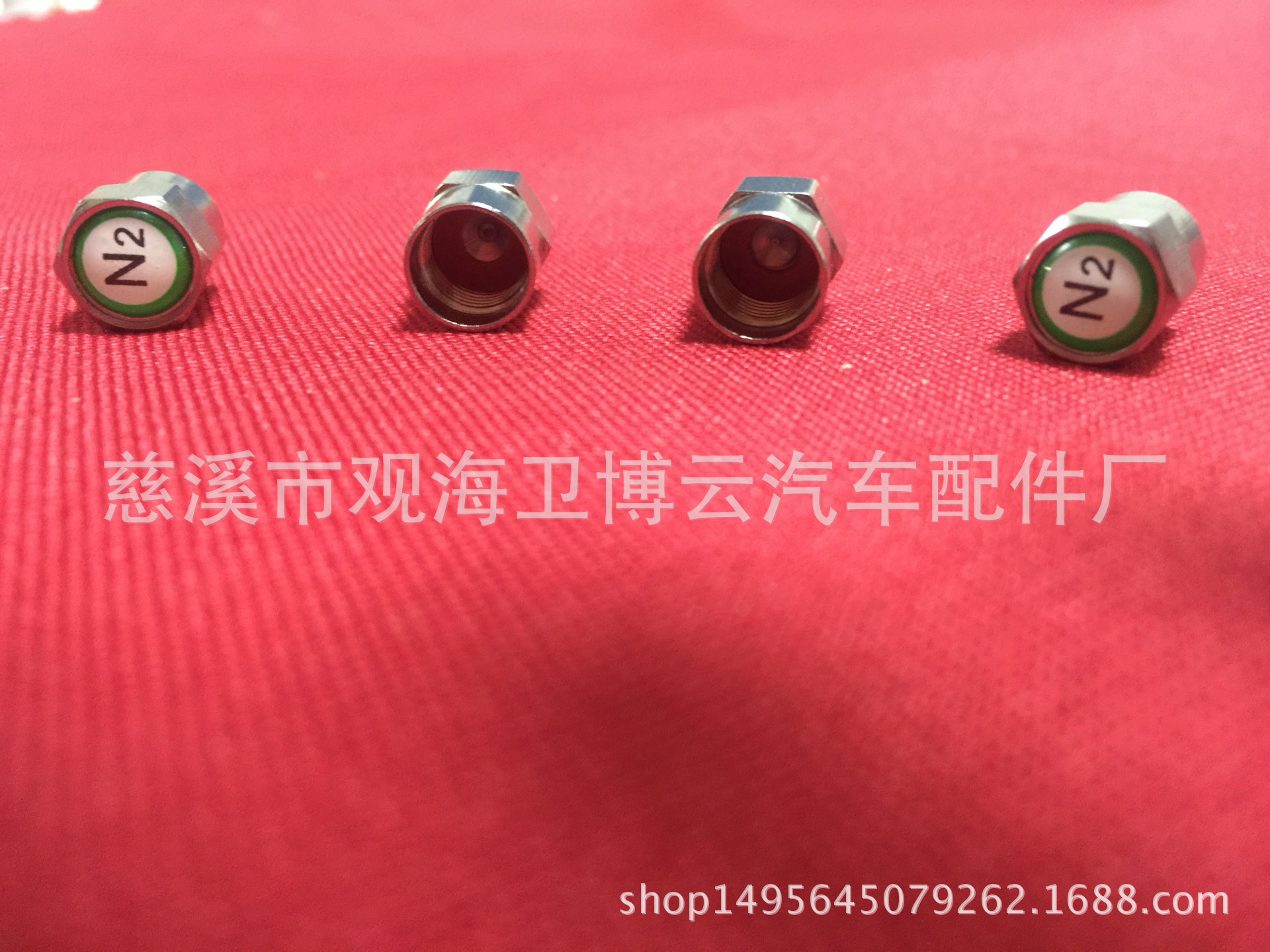 Factory Direct Sales Valve Cap Copper Chrome Plated Semi-hexagoN N2 Trademark Valve Cap