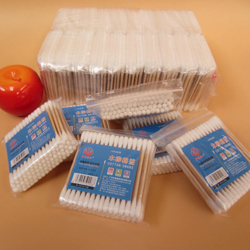 Двойные деревянные палочки для макияжа 80 штук в упаковке для татуировок