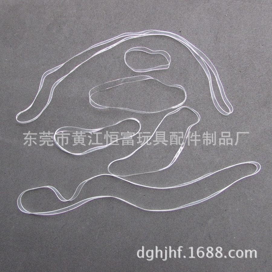 Manufacturer Direct Sales Transparent Rubber Band to Tie Digital Cord Rubber Band Transparent Rubber Band Anti-aging Rubber Band