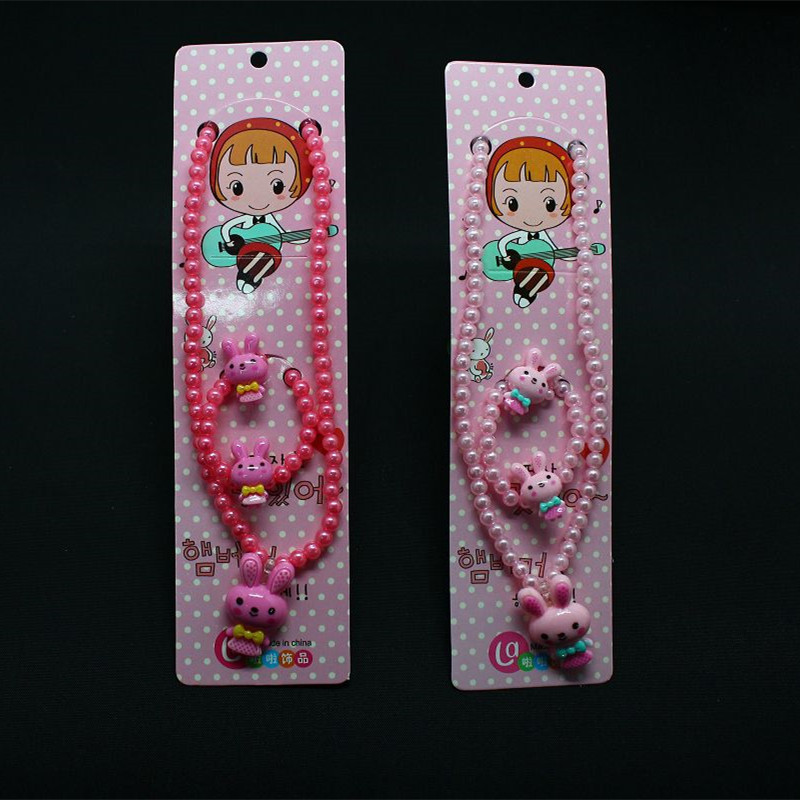 Новый корейский набор детских украшений: три части с жемчугом