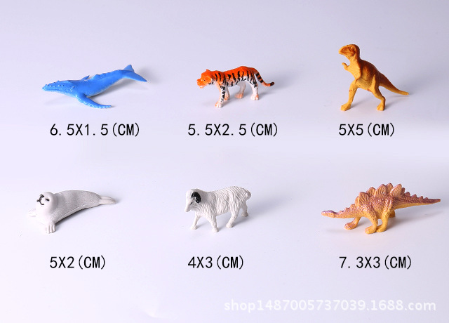 Mini small animal suit solid wild animal marine dinosaur simulation model toy factory direct sales