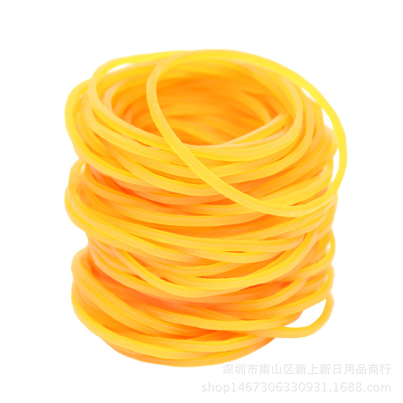 One-Yuan Rubber Band Bag Household Bagged Rubber Band High Elastic Rubber Ring Yellow Cowhide Rubber Band Spot Wholesale
