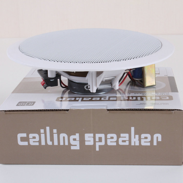 LS-602 Ceiling Audio Ceiling Speaker Audio System Ceiling Speaker Wall Hanging Audio for Indoor Classroom