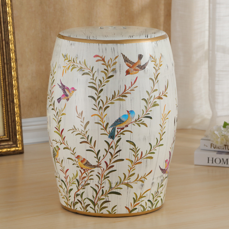 Wholesale Ceramic Stool Bedroom Dressing Stool Living Room Side Stool Guzheng Stool Hall Shoe Changing Stool Skirt Stool Ceramic Drum Stool
