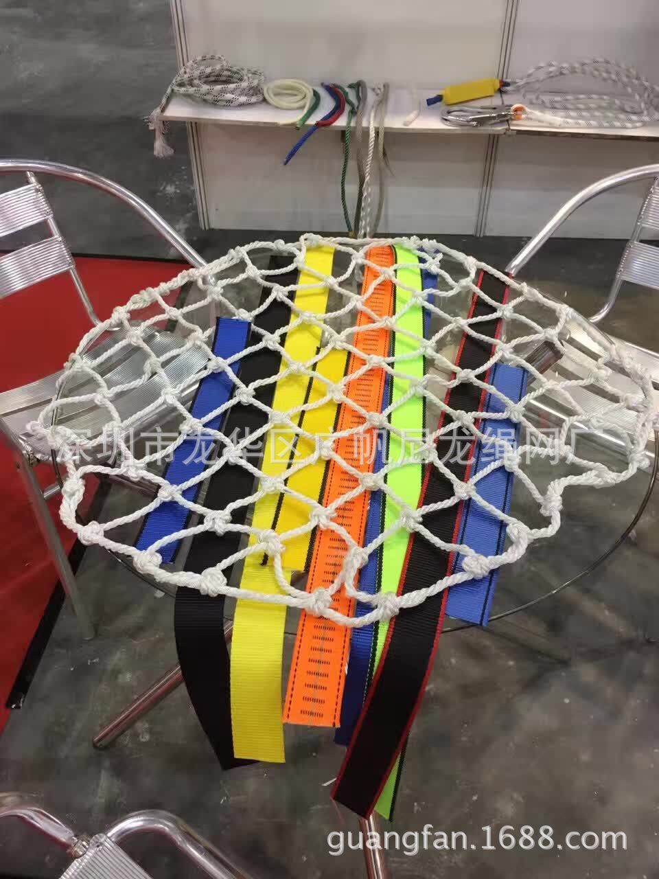 Customizable Nylon Rope Net Flame Retardant Construction Safety Net Construction Anti-Fall Online Amusement Park Safety Net Basketball Court Fence