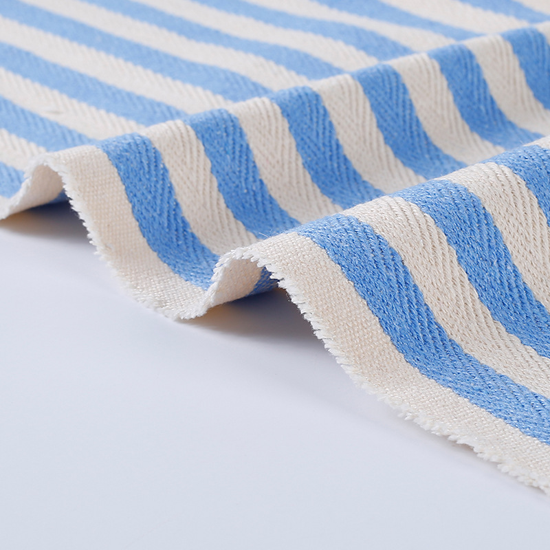 Explosions cotton and linen striped fabric yarn-dyed jacquard fabric linen fabric home textile luggage shoe material handbag pillow gift box fabric