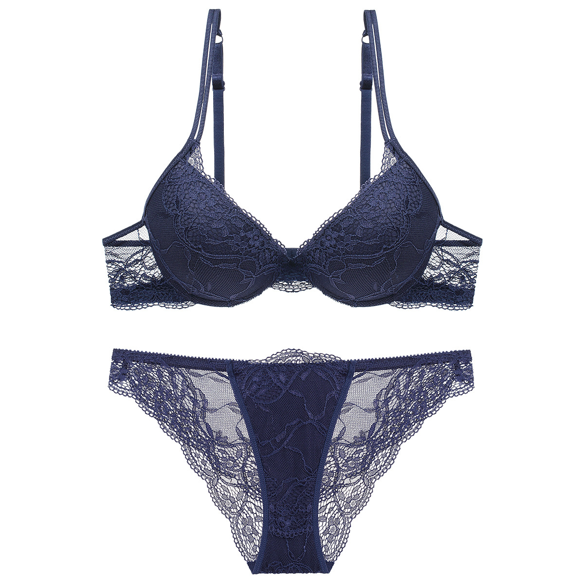 9118 manufacturers spot a generation of European and American French gathered sexy lace underwear ladies bra bra bra set