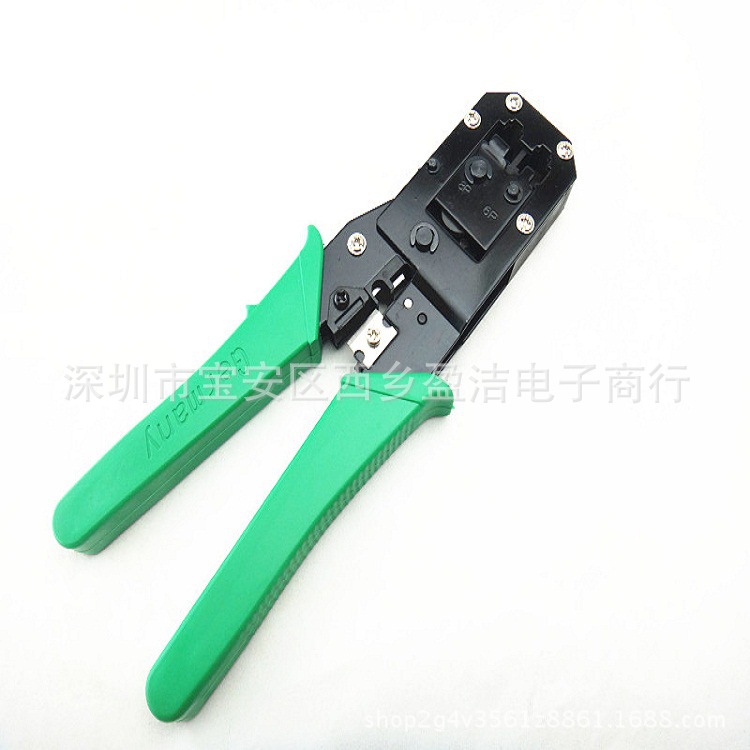 Оптовая продажа Oubao многофункциональные сетевые плоскогубцы для обжима телефонных кристаллических головок плоскогубцы для обжима провода и нож для снятия изоляции