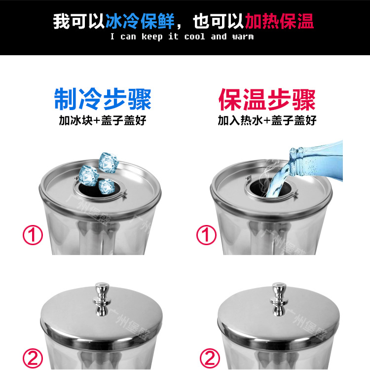 Spot Stainless Steel Single Head Beverage Milk Juice Ding Hotel Juice Ding Buffet Cold Drink Juice Machine Restaurant