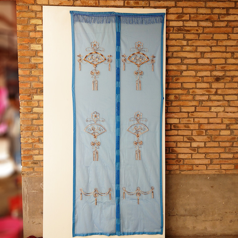 Magnetic self-priming anti-mosquito soft yarn curtain silent curtain processing customized sample processing