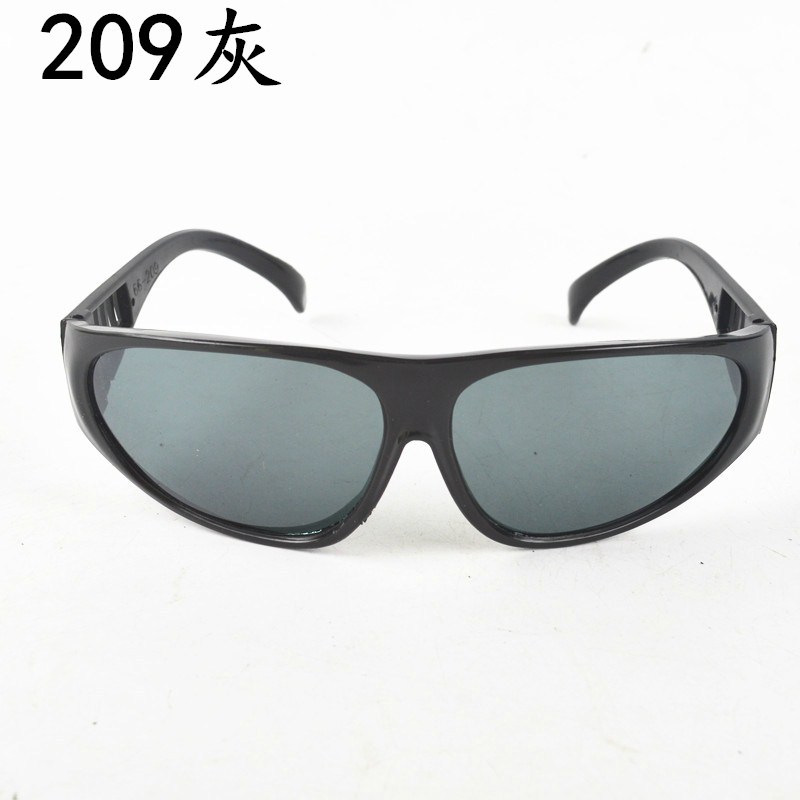 Wholesale 209 labor protection glasses UV-proof welding glasses windproof sand-proof splash-proof white flat goggles