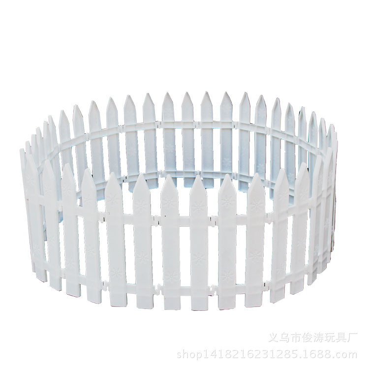 Christmas Tree Fence Fence Stitching Plastic Fence Christmas Tree Decoration Non-woven Thickened Christmas Flag Christmas Decoration