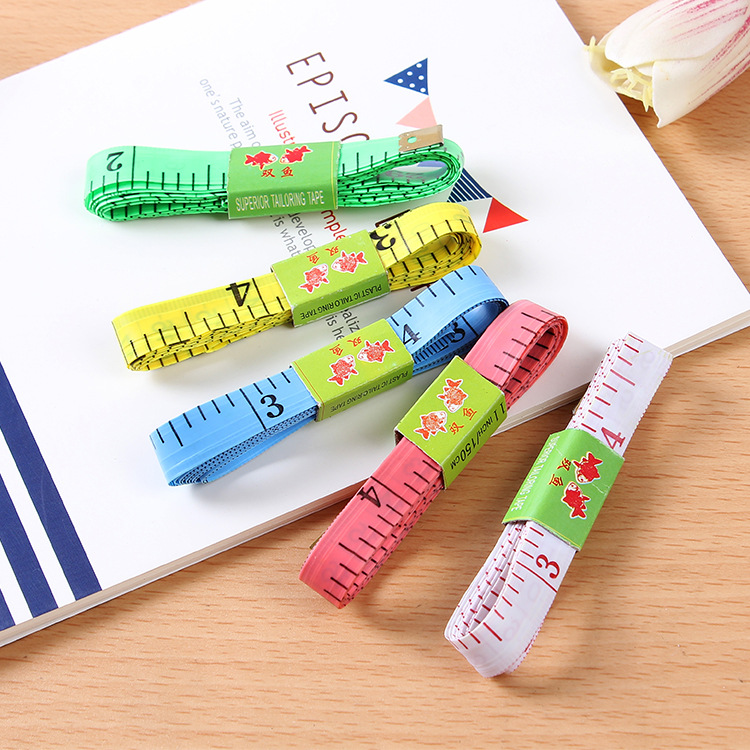 Spot Net gift plastic soft ruler measuring chest circumference soft ruler waist ruler small leather ruler measuring clothing meter three-way ruler