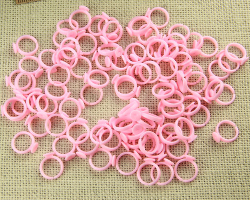 Handmade DIY jewelry accessories ring accessories material children plastic ring holder size adjustable ring holder