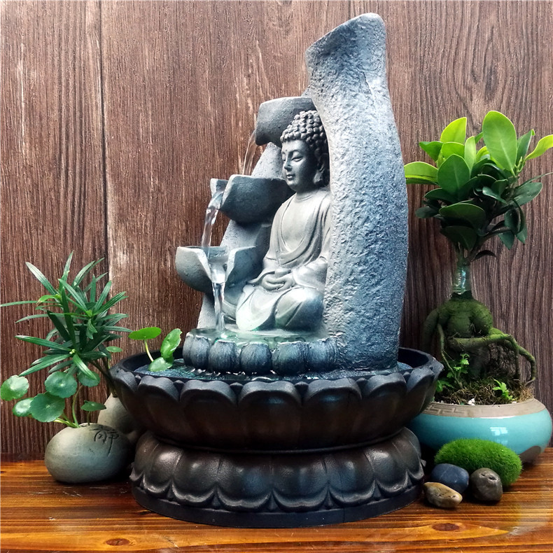 Factory direct Southeast Asian crafts creative Buddha resin water ornaments waterscape origin supply
