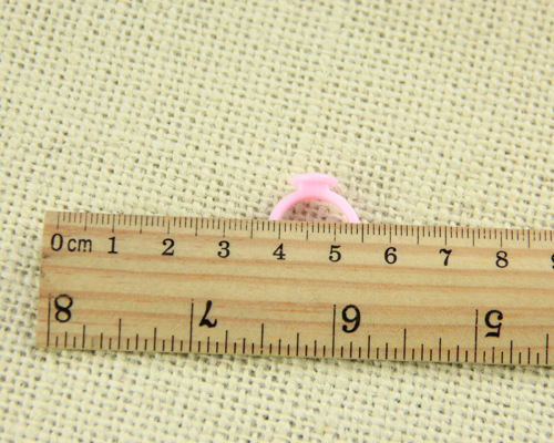 Handmade DIY jewelry accessories ring accessories material children plastic ring holder size adjustable ring holder