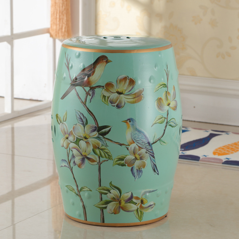 Wholesale Ceramic Stool Bedroom Dressing Stool Living Room Side Stool Guzheng Stool Hall Shoe Changing Stool Skirt Stool Ceramic Drum Stool