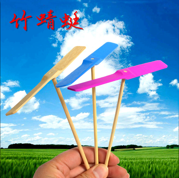 Классическая бамбуковая стрекоза Чэньюй детские образовательные игрушки Аpsara фея цветная бамбуковая стрекоза родитель-ребенок бамбуковая стрекоза