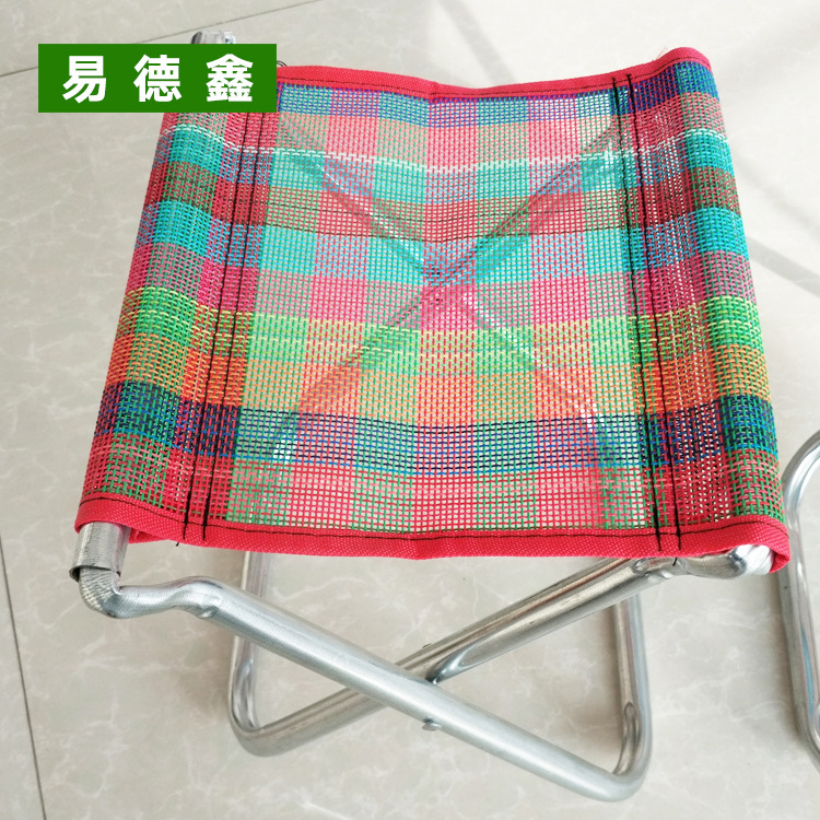 Portable Simple Small Stool Wholesale Metal Fishing Outdoor Folding Stool for Queuing Hardware Stool