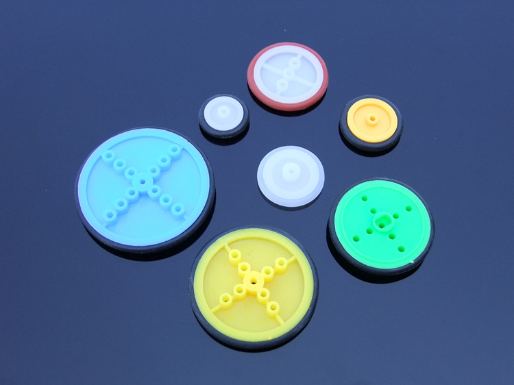 Multi-model combination small wheel rubber small wheel tire pulley DIY science and education wheel handmade