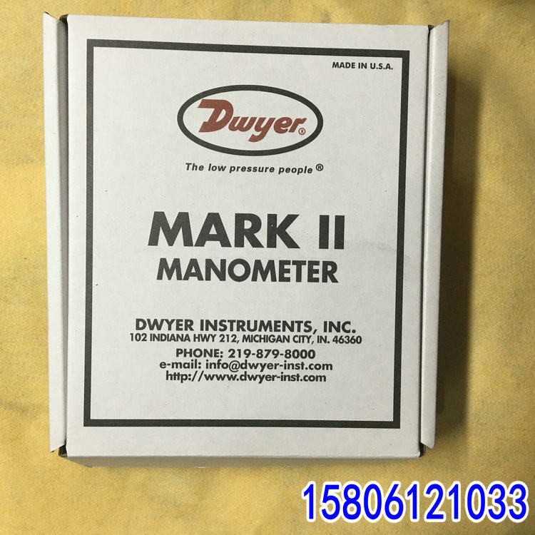 U.s. Dewell dwyer Original Imported Red Oil Pressure Gauge M-700pa Breeding Negative Pressure Gauge GMP Acceptance