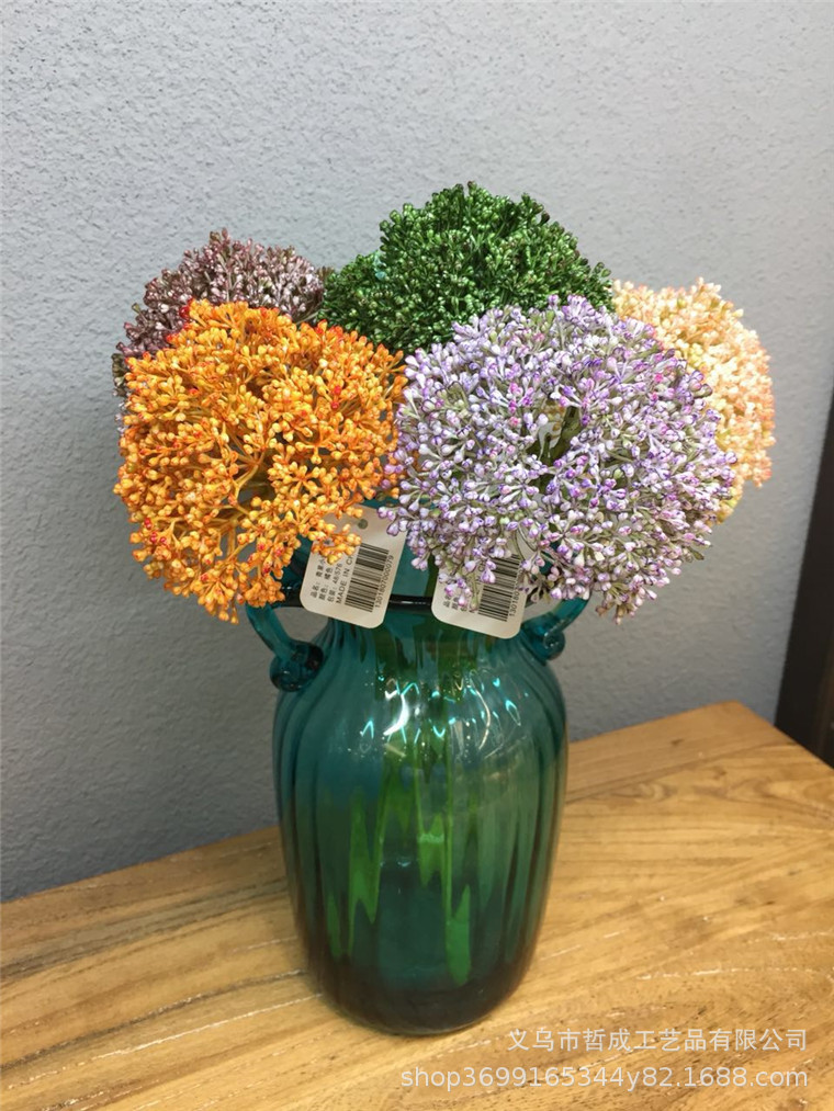 Artificial vegetable flower fruit flower fruit soft glue rice fruit small Berry hydrangea fruit soft decoration design decoration floral art