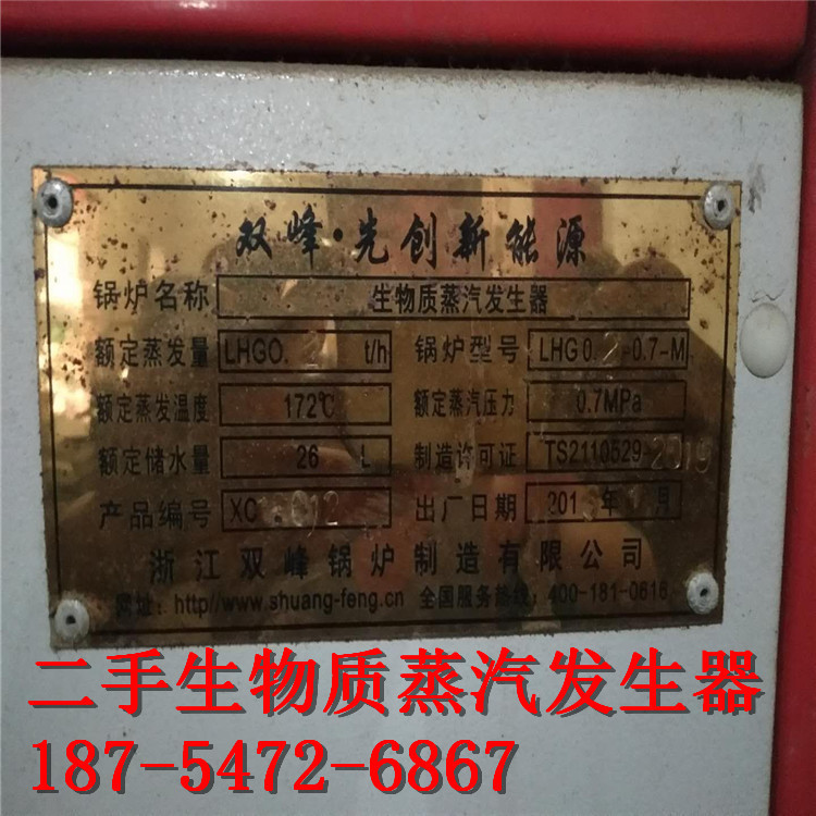 Used Biomass Steam Generator 500kg Vertical Automatic Energy Saving Pellet Steam Boiler